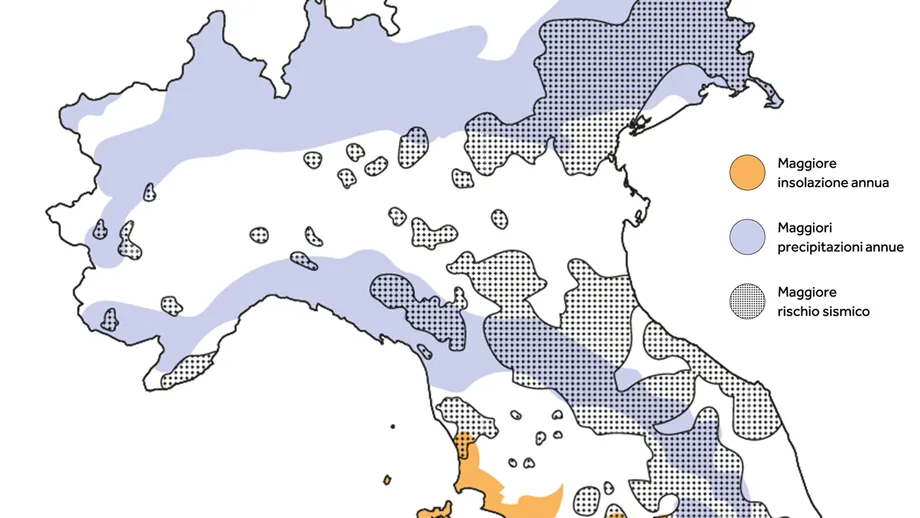 Irraggiamento solare Nord Italia
