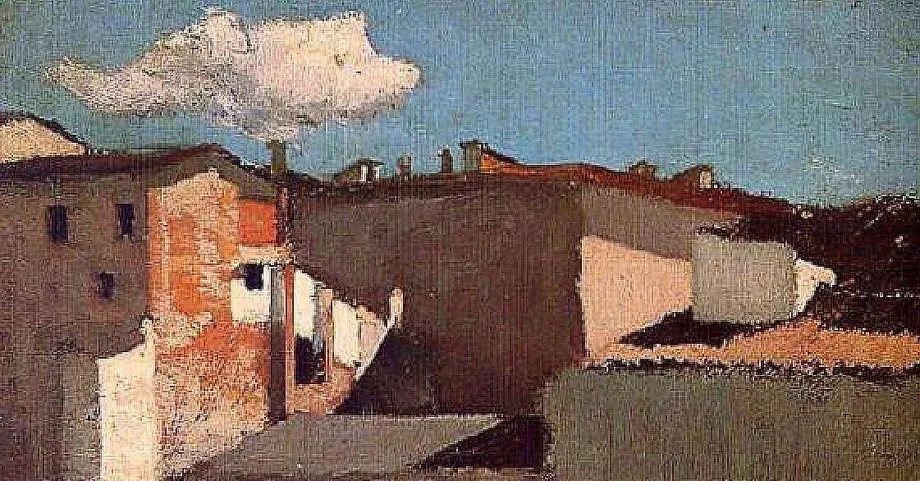 Raffaello Sernesi, "Tetti al sole"