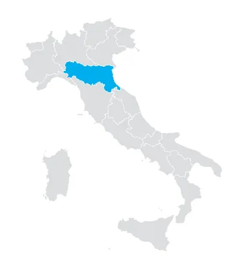 cartina Italia - Emilia Romagna