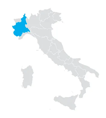 cartina Italia - Piemonte
