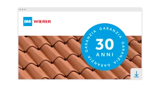 Garanzia 30 anni tegole e coppi in laterizio logo e prodotto