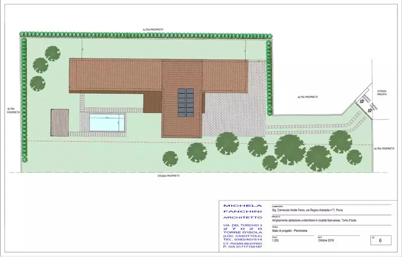 planimetria di progetto