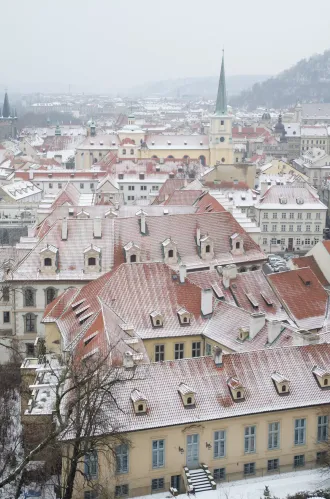 tetto innevato